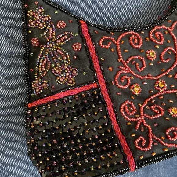 Y2K Le Chateau beaded handbag, bag, purse. - Picture 6 of 6